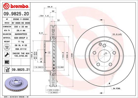 AP 25090 - Brake Disc autospares.lv