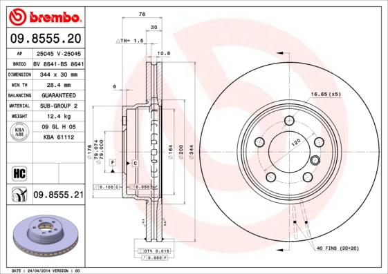 AP 25045 - Brake Disc autospares.lv