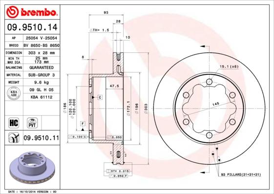 AP 25054 E - Brake Disc autospares.lv