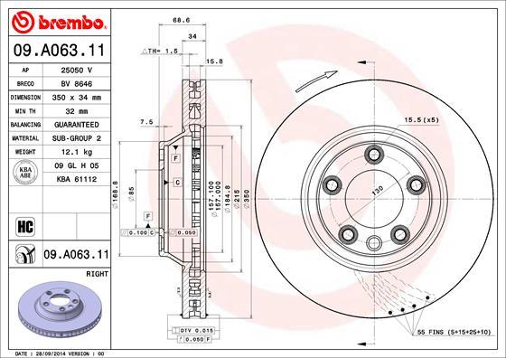 AP 25050 V - Brake Disc autospares.lv