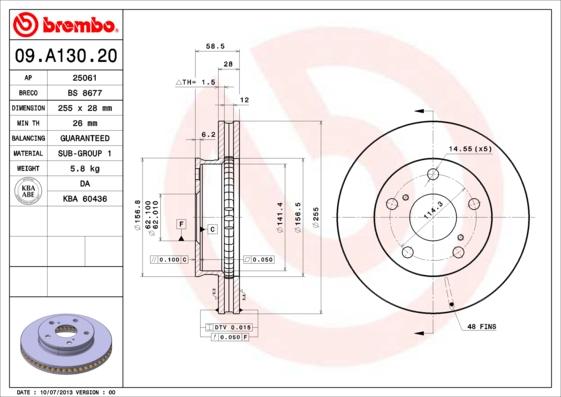 AP 25061 - Brake Disc autospares.lv