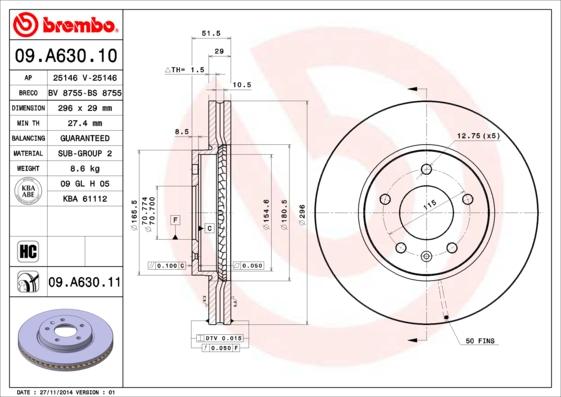 AP 25146 - Brake Disc autospares.lv