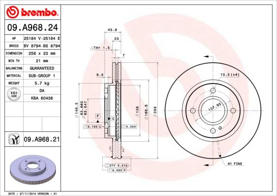 AP 25184 E - Brake Disc autospares.lv