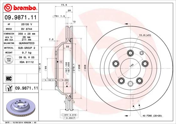 AP 25135 V - Brake Disc autospares.lv