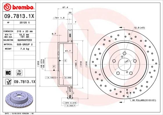 AP 25125 X - Brake Disc autospares.lv