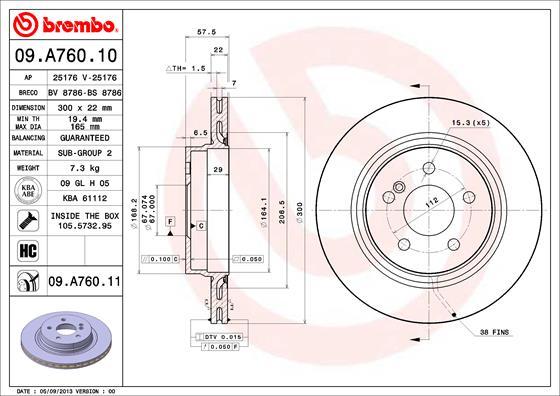 AP 25176 V - Brake Disc autospares.lv