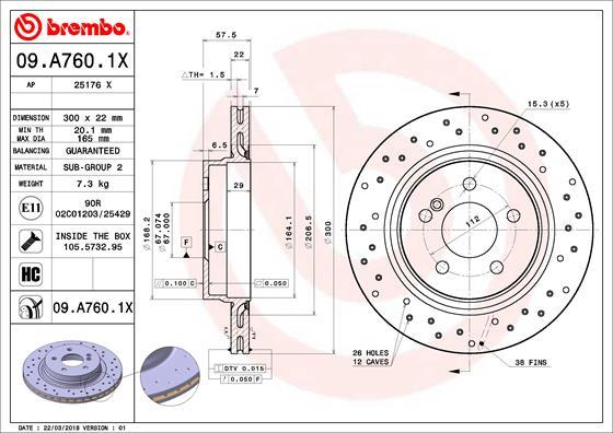 AP 25176 X - Brake Disc autospares.lv