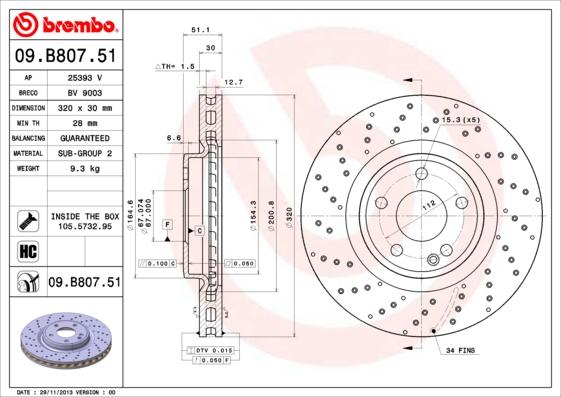 AP 25393 V - Brake Disc autospares.lv