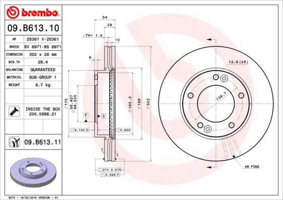 AP 25361 V - Brake Disc autospares.lv