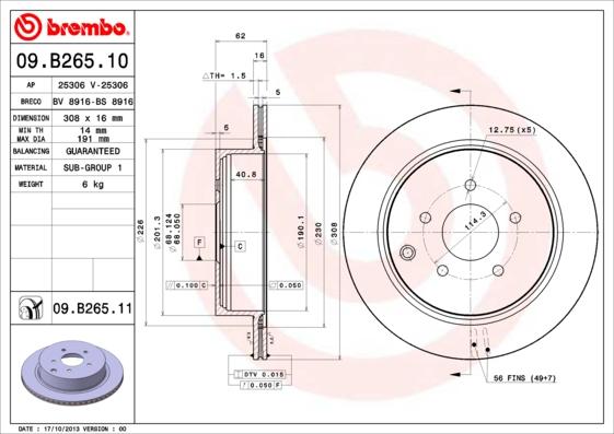 AP 25306 - Brake Disc autospares.lv