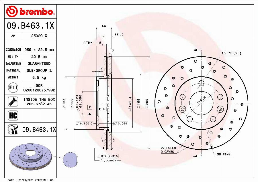 AP 25329 X - Brake Disc autospares.lv