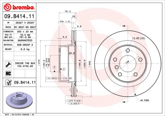 AP 25327 V - Brake Disc autospares.lv