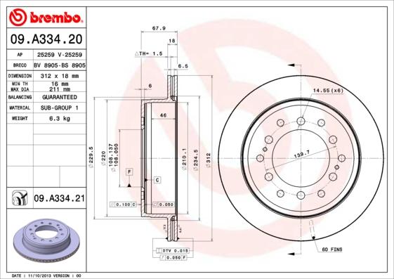 AP 25295 V - Brake Disc autospares.lv