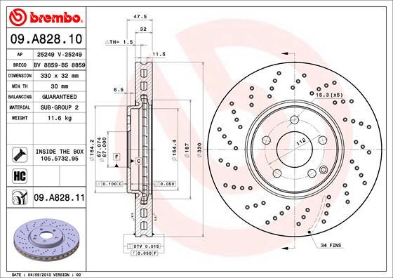 AP 25249 V - Brake Disc autospares.lv