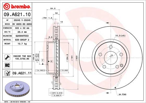 AP 25245 - Brake Disc autospares.lv