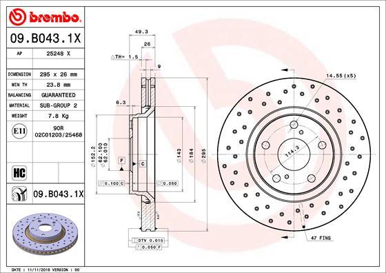 AP 25248 X - Brake Disc autospares.lv