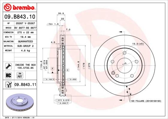 AP 25267 - Brake Disc autospares.lv