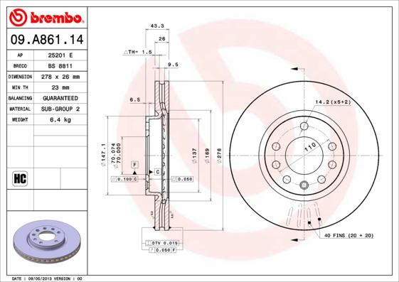 AP 25201 E - Brake Disc autospares.lv