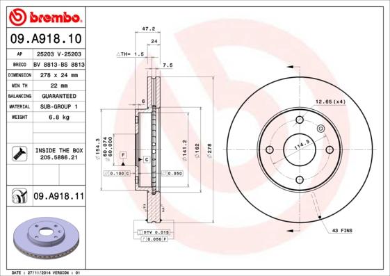 AP 25203 - Brake Disc autospares.lv