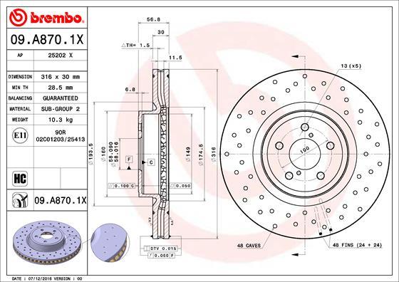 AP 25202 X - Brake Disc autospares.lv