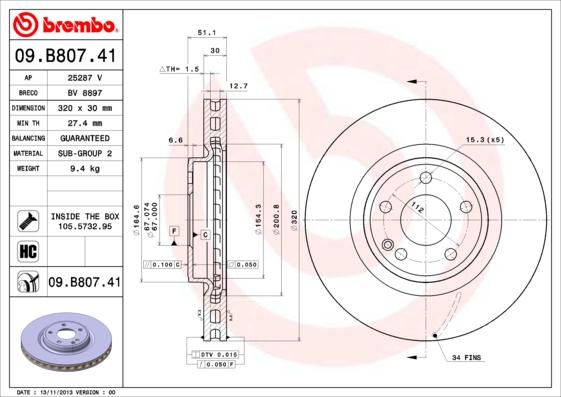 AP 25287 V - Brake Disc autospares.lv