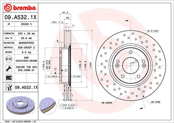 AP 25230 X - Brake Disc autospares.lv