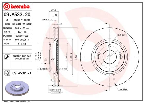 AP 25232 - Brake Disc autospares.lv