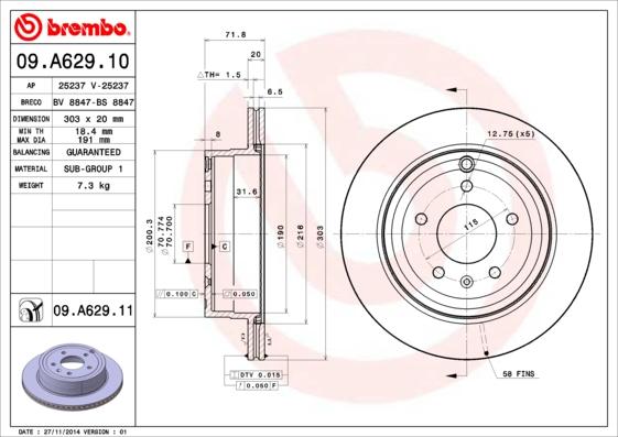 AP 25237 - Brake Disc autospares.lv