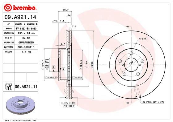 AP 25223 E - Brake Disc autospares.lv