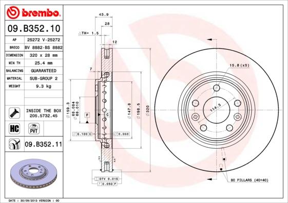 AP 25272 V - Brake Disc autospares.lv