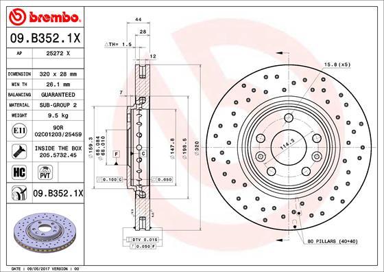 AP 25272 X - Brake Disc autospares.lv