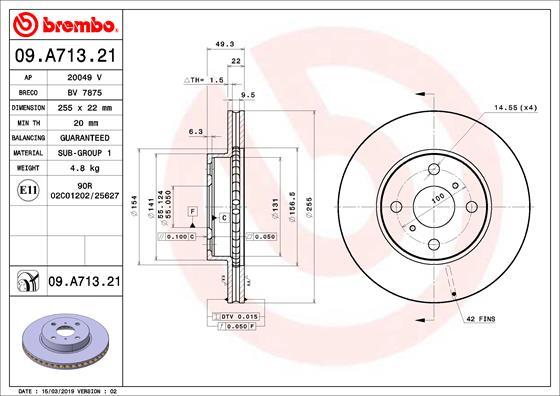 AP 20049 V - Brake Disc autospares.lv