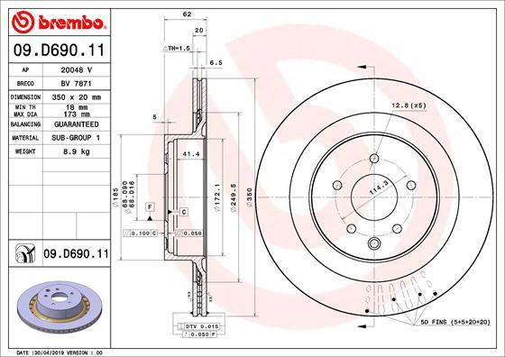 AP 20048 V - Brake Disc autospares.lv