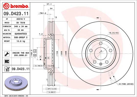 AP 20018 V - Brake Disc autospares.lv