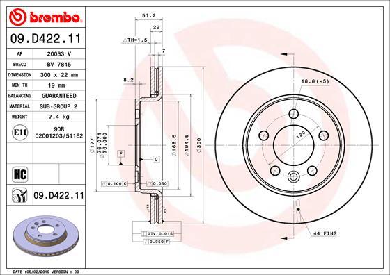 AP 20033V - Brake Disc autospares.lv