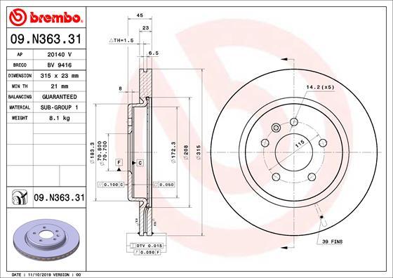 AP 20140 V - Brake Disc autospares.lv