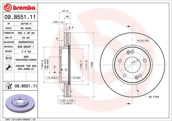 AP 20148 V - Brake Disc autospares.lv