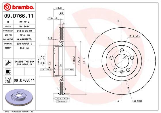 AP 20167 V - Brake Disc autospares.lv