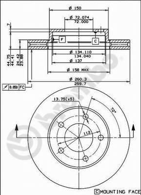 AP 20290 - Brake Disc autospares.lv