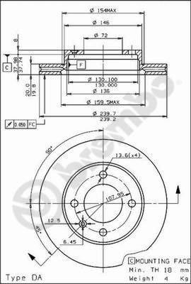 AP 20206 - Brake Disc autospares.lv