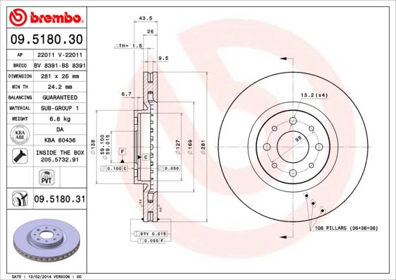 AP 22011 - Brake Disc autospares.lv