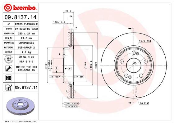 AP 22025 E - Brake Disc autospares.lv