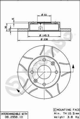 AP X 14068 - Brake Disc autospares.lv