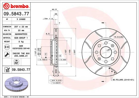 AP X 24980 - Brake Disc autospares.lv