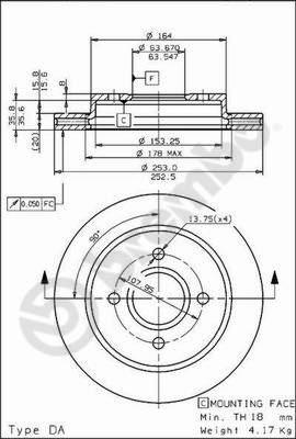 AP X 24440 - Brake Disc autospares.lv