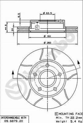 AP X 24595 - Brake Disc autospares.lv