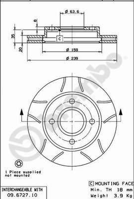 AP X 24682 - Brake Disc autospares.lv