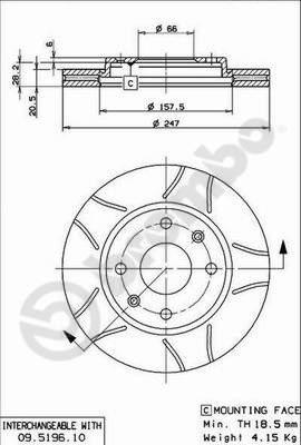 AP X 24249 - Brake Disc autospares.lv