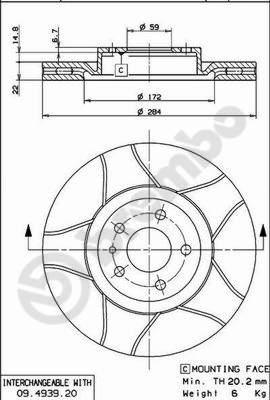 AP X 24243 - Brake Disc autospares.lv