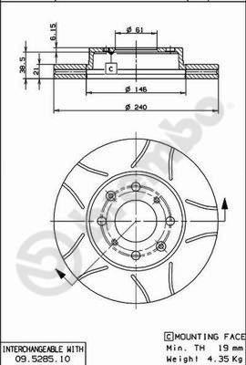 AP X 24281 - Brake Disc autospares.lv